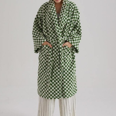 Checkerboard Bathrobe Unisex Collection