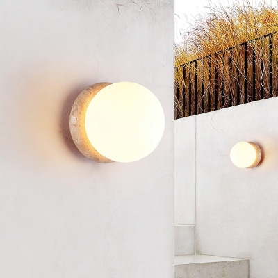 Giulia Travertine Outdoor Wall Light