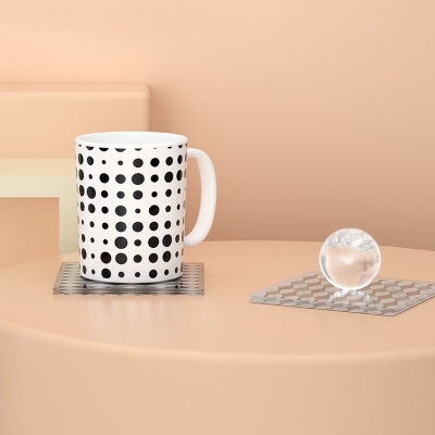 Diamond Shaped Argyle Acrylic Coasters