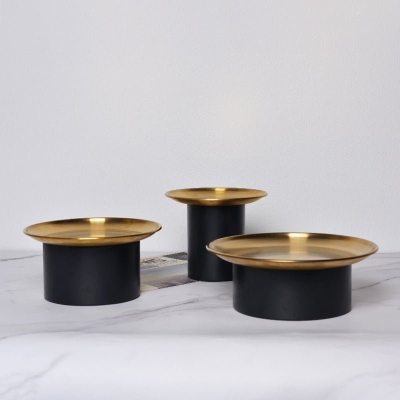Aurora Gold Round Tray