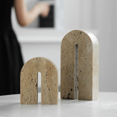 Travertine Bridge Bookend