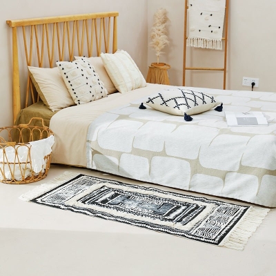 Boho Dream Floor Mat - Black