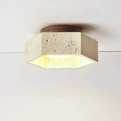 Francesca Travertine Ceiling Lamp