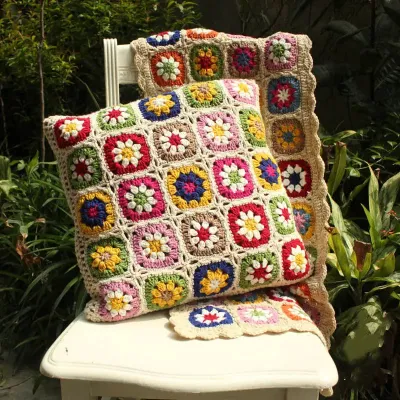 Gypsy Daisy Crochet Pillow Case