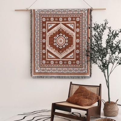 Desert Mirage BoHo Woven Throw Blanket