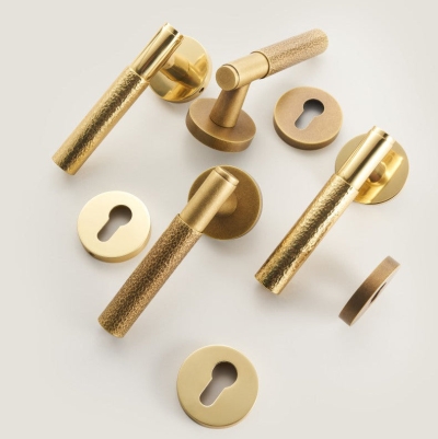 Zira Brass Door Lock Set