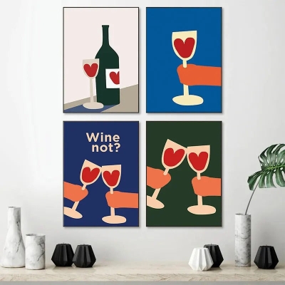 Antonella Wine Glass Canvas Print