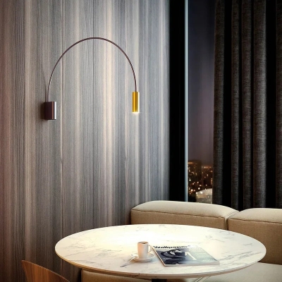 Freyja Gold Arch Wall Lamp