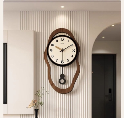 Sienna Timber Wall Clock