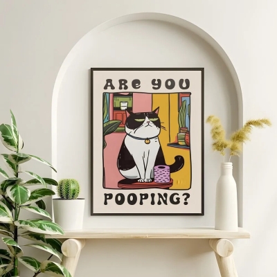 Cat Chef Canvas Poster