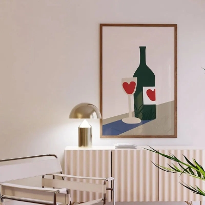 Antonella Wine Glass Canvas Print