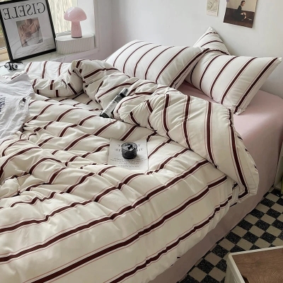 Claribel Stripped Duvet Cover Set