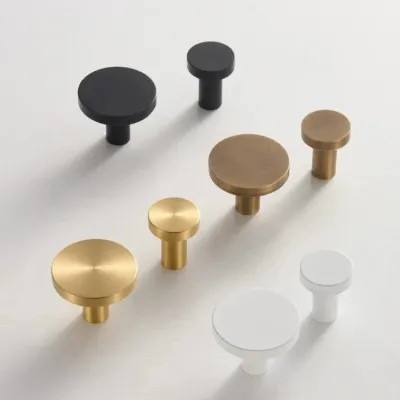 Giovanna Round Brass Cabinet Knob
