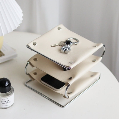 Stylish Desk Leather Tray