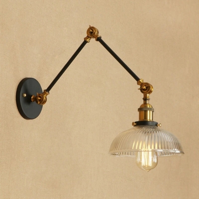 Mckinley Glass Adjustable Wall Lamp