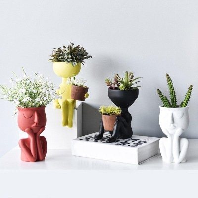 Abstract Thinking Face Planter