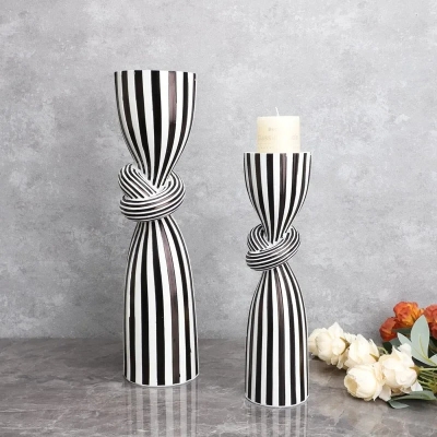 Othilie Striped Candle Holder