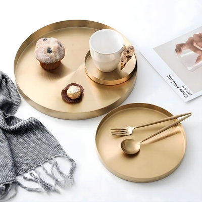 Golden Accent Tray