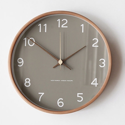 Tidblock Grey Wall Clock