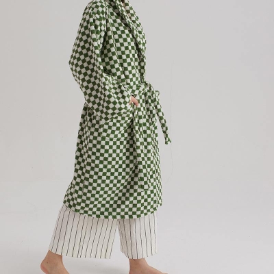 Checkerboard Bathrobe Unisex Collection
