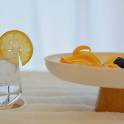 Melinda Tray with Wooden Base