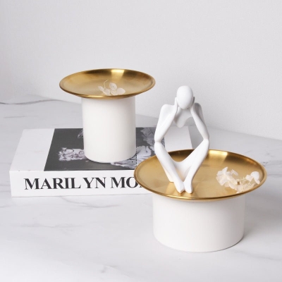 Aurora Gold Round Tray