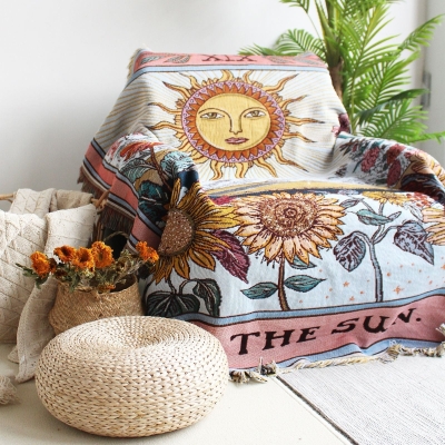 Mystic Sun Woven Throw Blanket