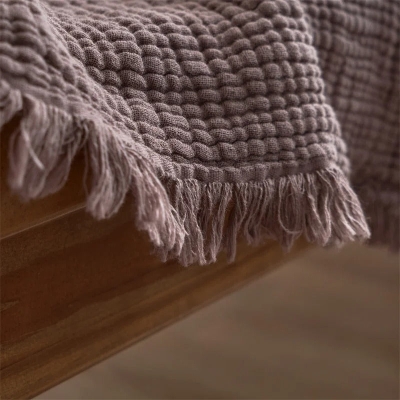 Allison Tassel Cotton Blanket