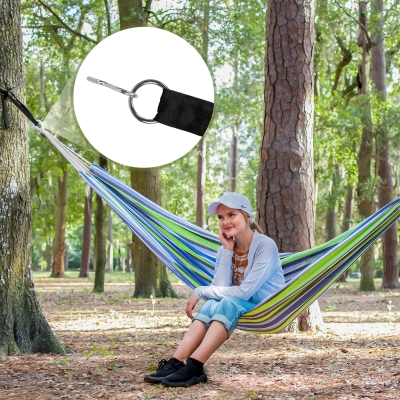 10 Ft Hammock Hanging Kit Tree Straps with 2 S Hooks, 600 lbs, Black
