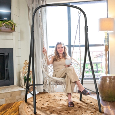 Durable Hammock Chair with Stand Included, 400 lbs Capacity
