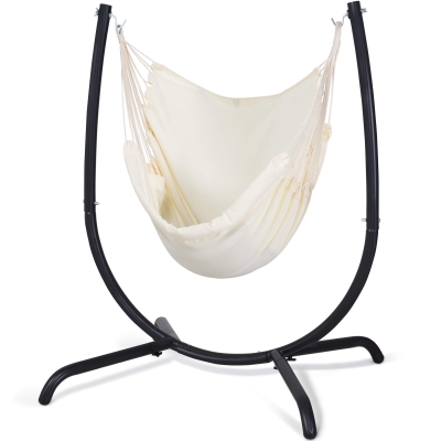 Durable Hammock Swing Chair with Stand, 330 lbs Capacity