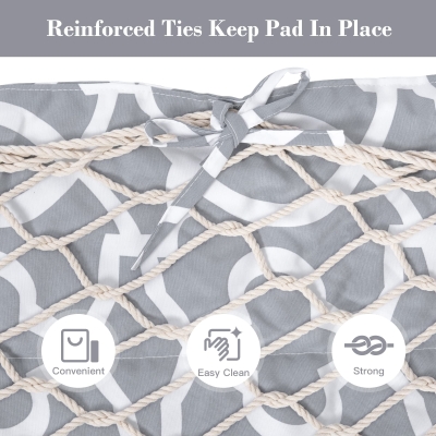 Outdoor 2 Person Portable Polyester Hammock Pad for Patio Use