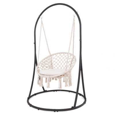 330 lbs Heavy Duty Hammock Chair with Stand Included, Patent Pending