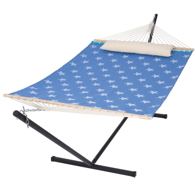 Double Hammocks with Stand for 2 Persons Inside and Outside