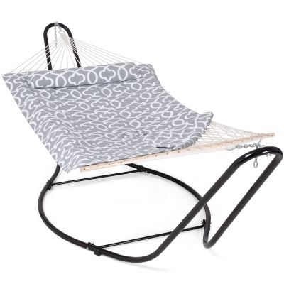 Double Hammock with Hardwood Spreader Bar & Polyester Pad