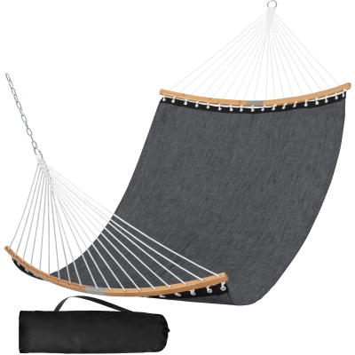 Quick Dry Hammock with Curved Bar & Carrying Bag for Poolside