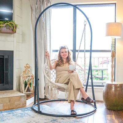 330 lbs Heavy Duty Hammock Chair with Stand Included, Patent Pending